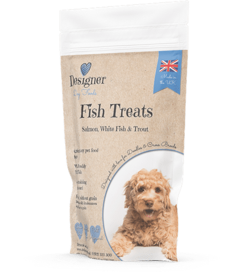 Labradoodle puppy training treats - fish  and potato, grain free and healthy snacks